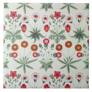 Carreau Motif floral animé fleurs colorées