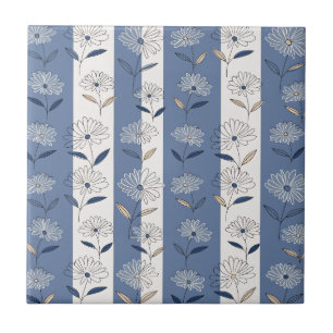 Carreau Motif floral de marguerite minimaliste (1)