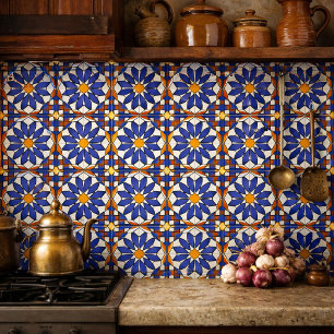 Carreau Motif floral géométrique Azulejo