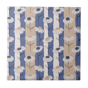 Carreau Motif floral minimaliste Daisy (4)