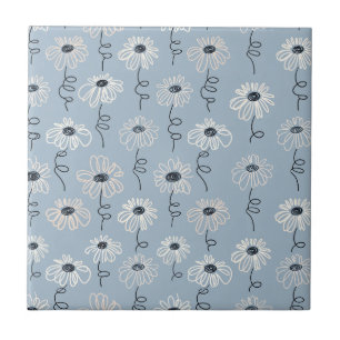 Carreau Motif floral minimaliste Daisy (7)