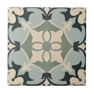 Carreau motif floral moderne tuiles portugaises
