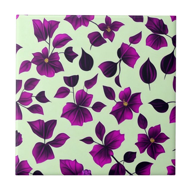 Carreau Motif Floral Pua Melia Fleurs (Devant)
