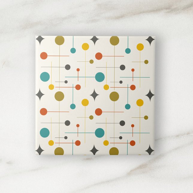 Carreau Motif géométrique atomique moderne du milieu du si (Créateur téléchargé)