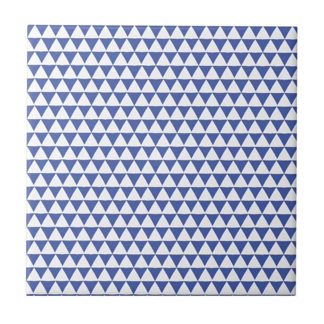 Carreau Motif géométrique bleu bleu bleu bleu marine  (Devant)