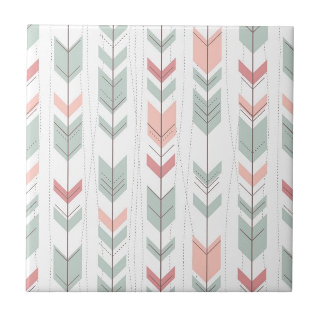 Carreau Motif géométrique dans le rétro style (Devant)