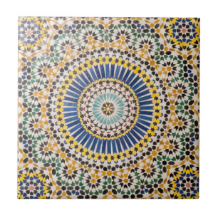 Carreau Motif géométrique de carreaux, Maroc