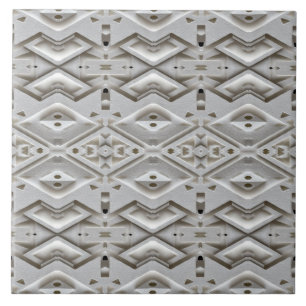 Carreau Motif géométrique diamant en relief
