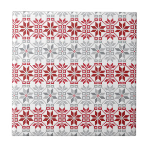 Carreau Motif géométrique du soleil du matin letton VIII