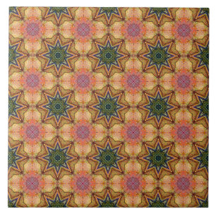 Carreau Motif géométrique dynamique Accent bohème