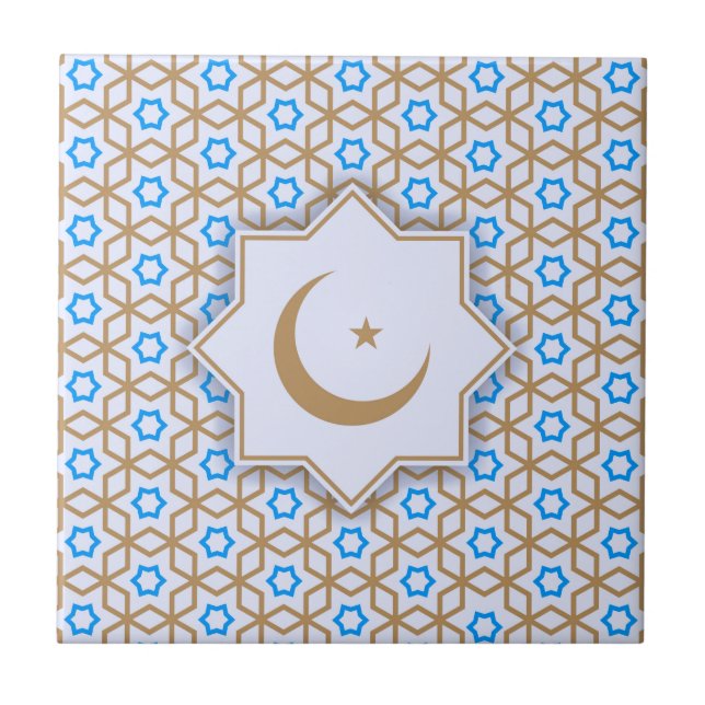 Carreau motif géométrique islamique (Devant)
