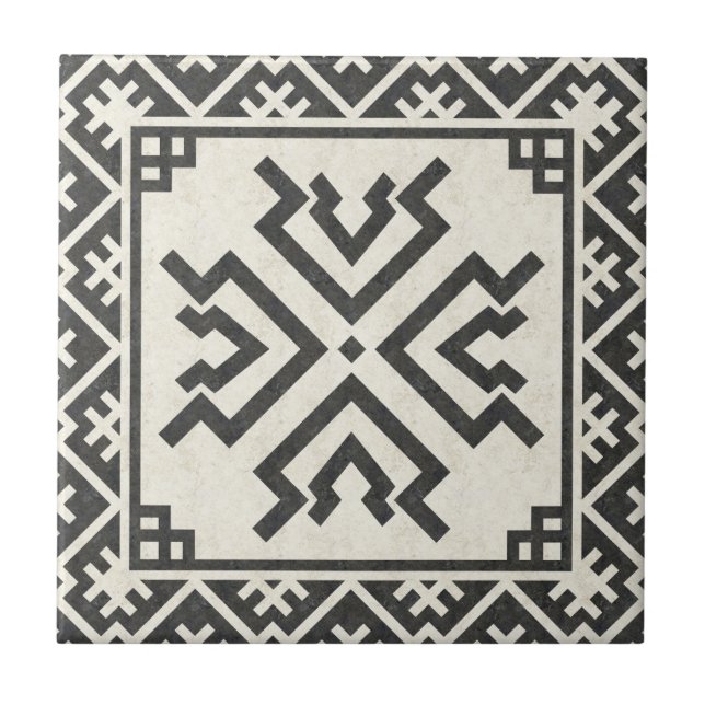 Carreau motif géométrique tribal (Amulet) (Devant)