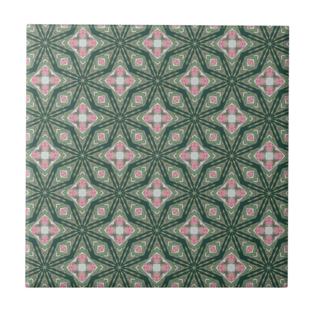 Carreau Motif graphique rose moderne (Devant)
