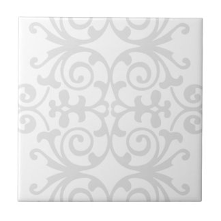 Carreau Motif gris à la mode de damassé de Lite