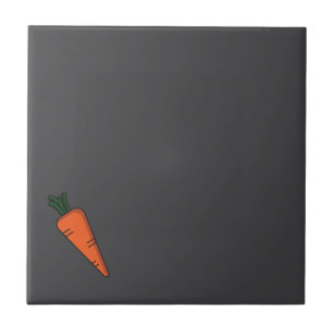 Carreau Motif gris carotte aux légumes mignons