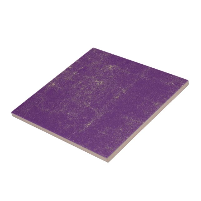 Carreau Motif grunge texturisé violet pourpre (Côté)