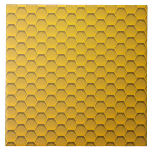 Carreau Motif jaune de nid d'abeilles