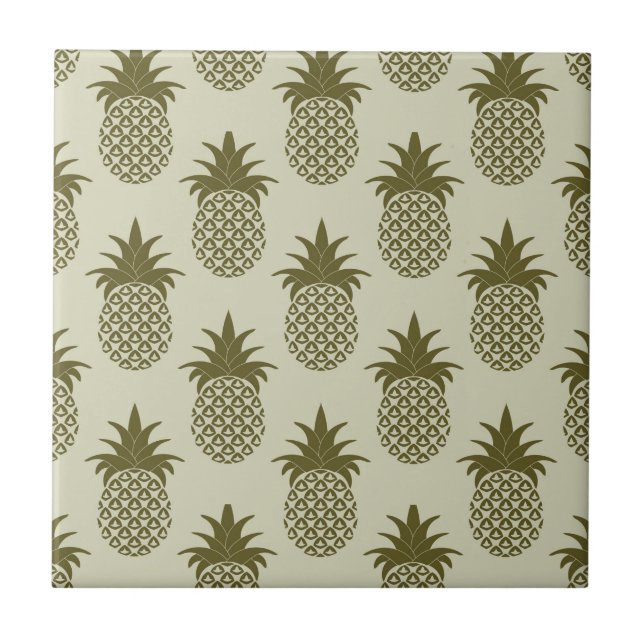 Carreau Motif kaki d'ananas (Devant)