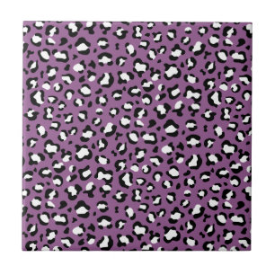 Carreau Motif léopard, Spots léopards, Leopard pourpre