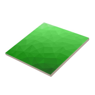 Carreau Motif lumineux à maillage géométrique dégradé vert