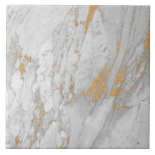 Carreau Motif Marbre Doré