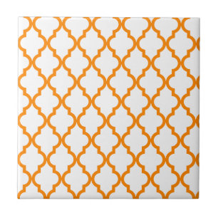 Carreau Motif marocain : Orange