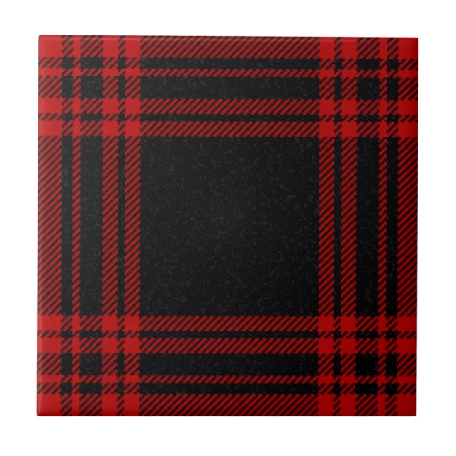 Carreau Motif Menzies Clan Chasse Tartan Plaid (Devant)