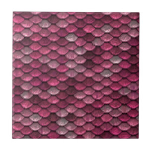Carreau Motif métallique rose