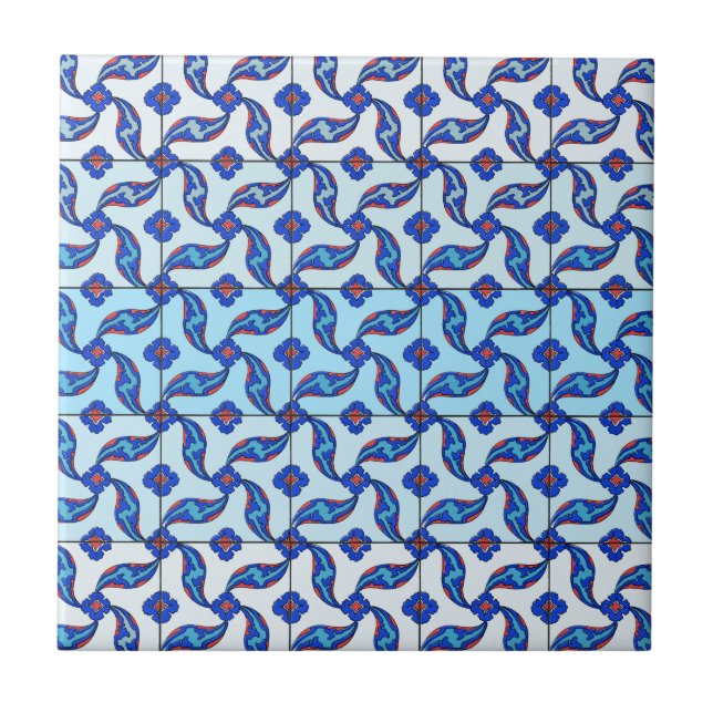 Carreau Motif micro de tuile turque (Devant)