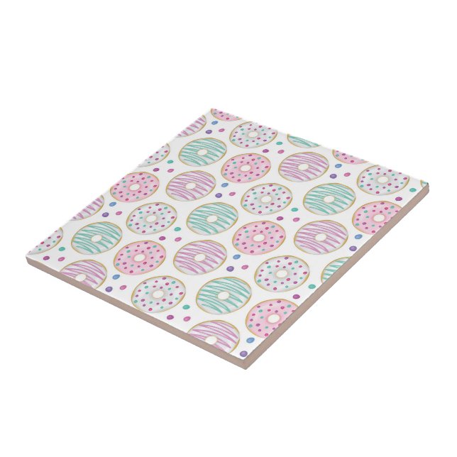 Carreau Motif mignon de beigne coloré (Côté)