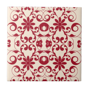 Carreau Motif minable et chic floral vintage