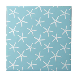 Carreau Motif minimaliste d'étoile de mer côtière