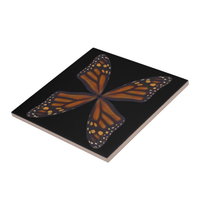 Carreau Motif Monarch Butterfly Wings (Côté)
