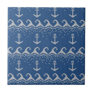 Carreau Motif nautique de Knit