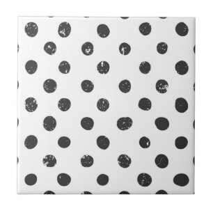 Carreau Motif noir blanc mou moderne simple