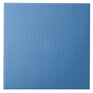 Carreau Motif noir bleu Hexagon