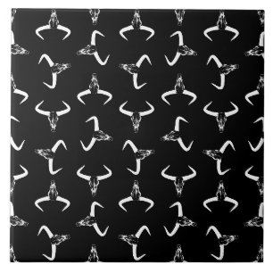 Carreau Motif occidental d'impression avec des crânes de