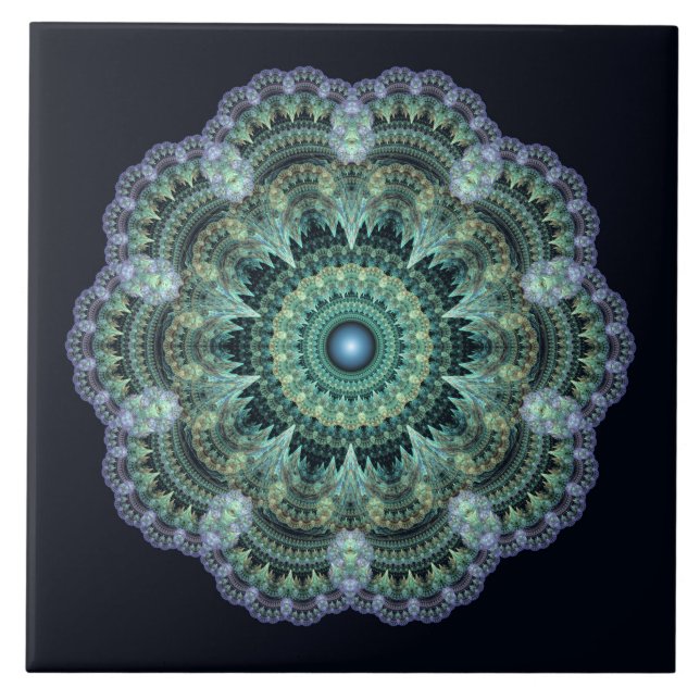 Carreau motif oriental fractal (Devant)