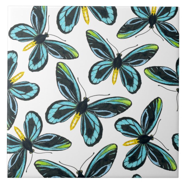 Carreau Motif papillon de la reine Alexandra (Devant)