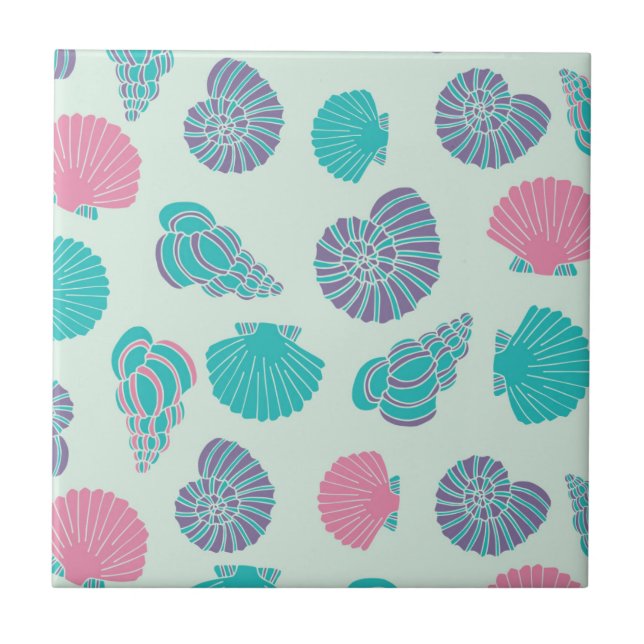 Carreau Motif Pastel Seashell 1 (Devant)