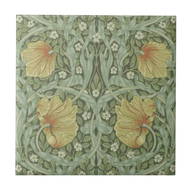 Carreau Motif Pimpernel (par William Morris) (Devant)