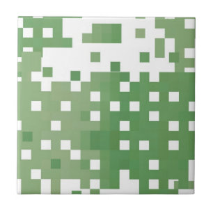 Carreau Motif Pixel vert