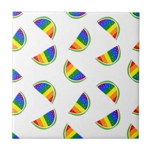 Carreau Motif Rainbow Watermelon
