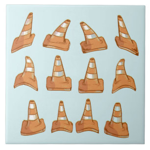 Carreau Motif Road Cone