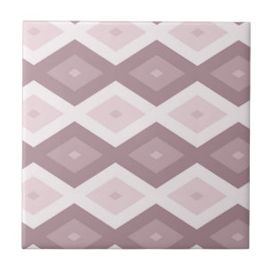 Carreau motif rose quartz rose diamant