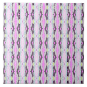 Carreau Motif rose unique