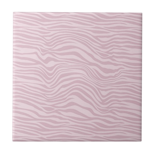 Carreau Motif rose Zebra Stripe sans couture (Devant)