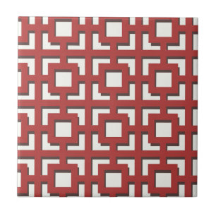 Carreau Motif rouge