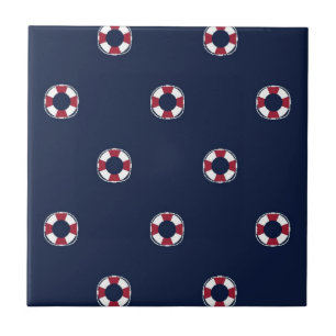 Carreau Motif rouge et blanc de balise