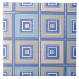 Carreau Motif rustique de carrés en patchwork